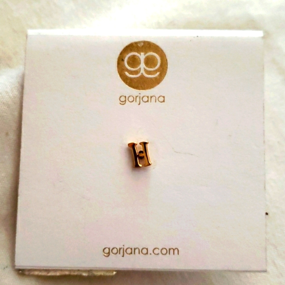 Gorjana Initial Stud Earring - "H" - image 1